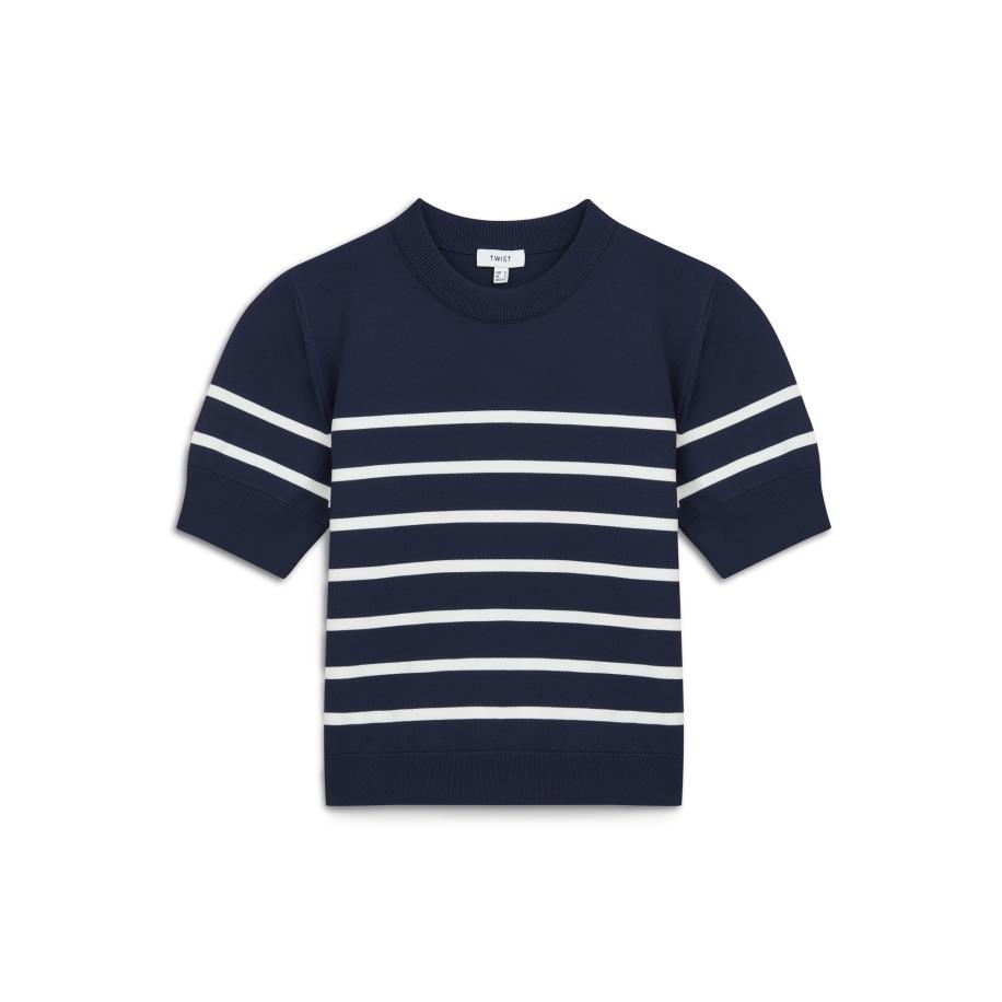 Twist Twist Trui navy / wit -