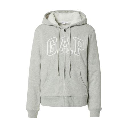 GAP GAP Sweatvest HERITAGE lichtgrijs / wit