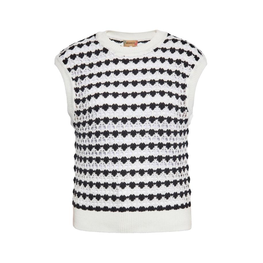 ebeeza ebeeza Trui zwart / wit -