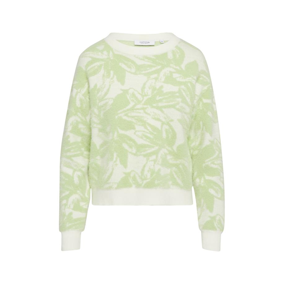 comma casual identity comma casual identity Trui pastelgroen / wit -