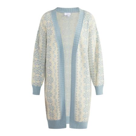 Usha usha BLUE LABEL Gebreid vest Lynnea blauw / wit