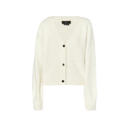 Faina faina Gebreid vest wolwit