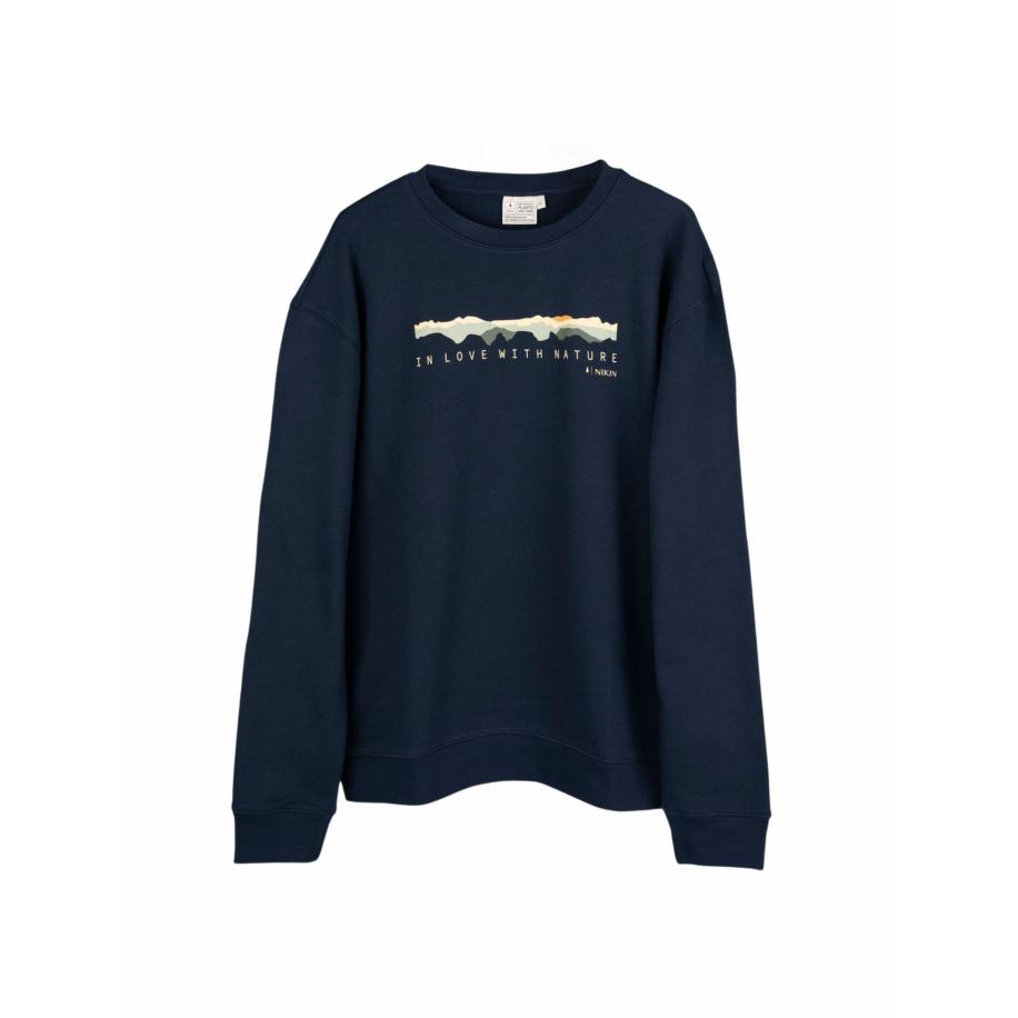 NIKIN NIKIN Sweatshirt TreeSweater Mountain Panorama donkerblauw -