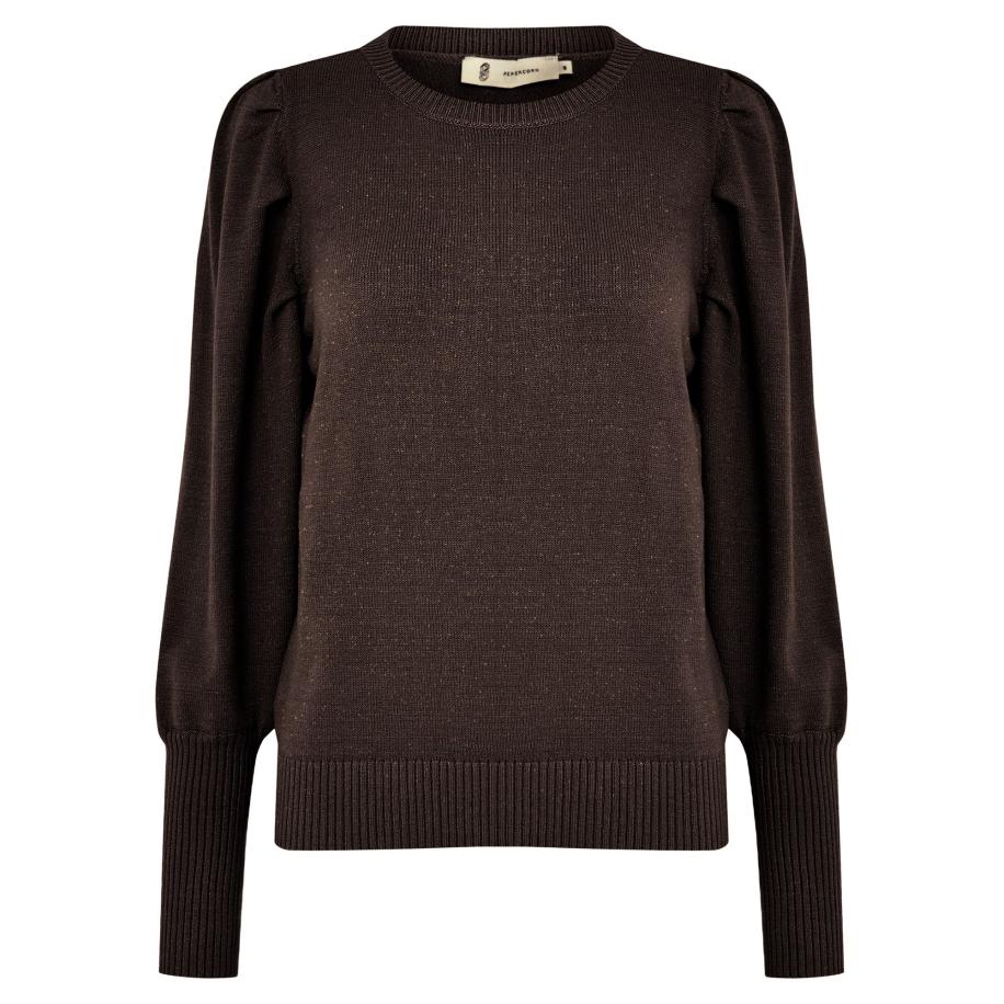 Peppercorn Trui Anissa donkerbruin Bruin