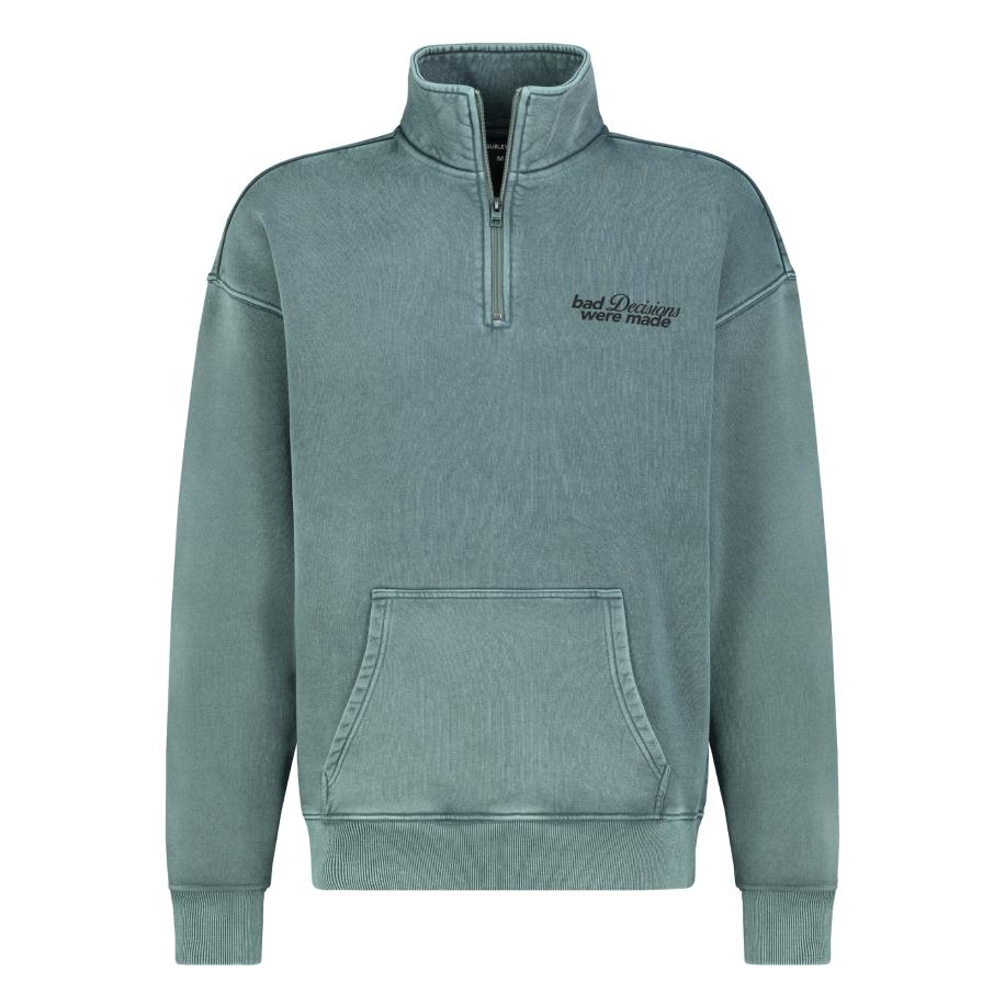 Sublevel Sweatshirt riet / zwart Groen