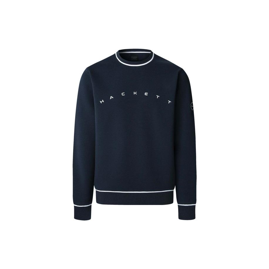 Hackett London Sweatshirt navy / wit Blauw