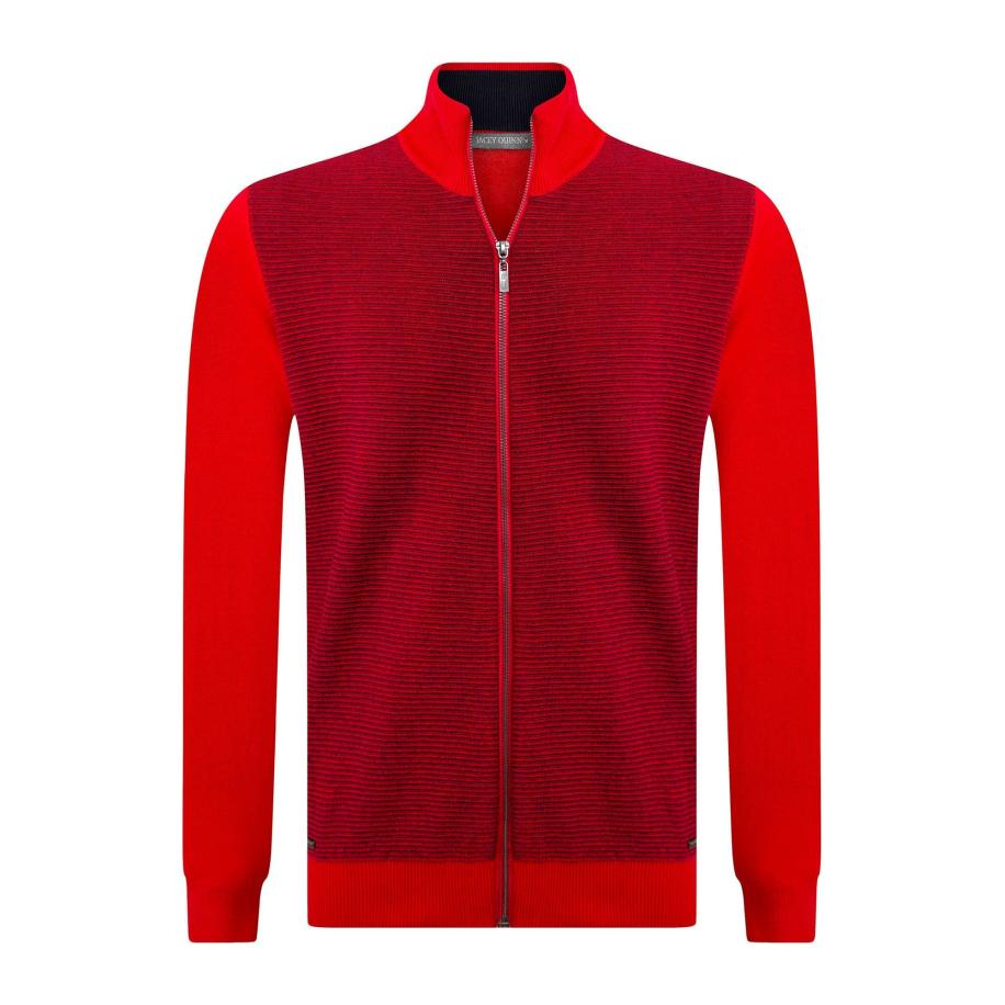 Jacey Quinn Jacey Quinn Gebreid vest rood -