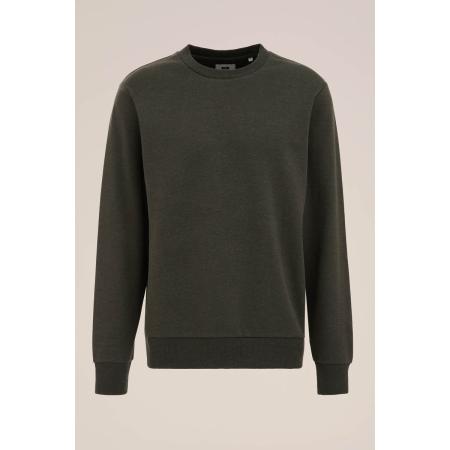 WE Fashion Heren regular fit sweater - Regular fit - Donkergroen - Katoen - Maat: S