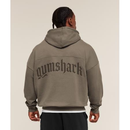 Gymshark Olde English Hoodie Camo Brown