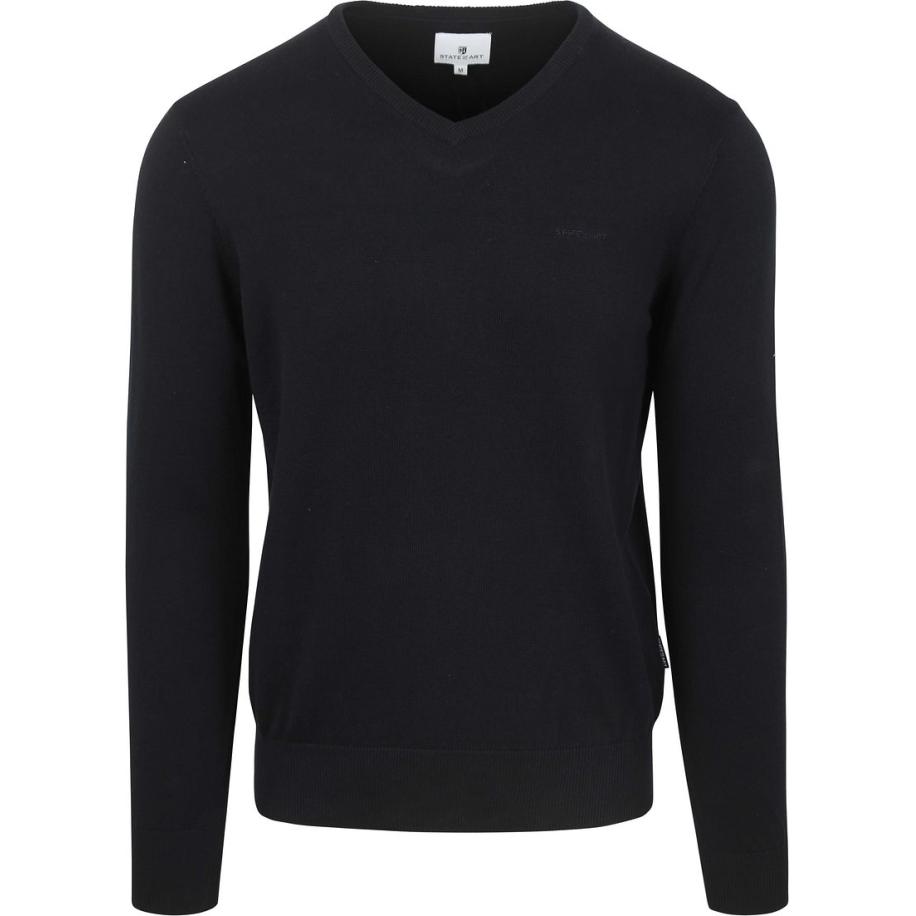 State Of Art Trui V-Neck Navy Blauw