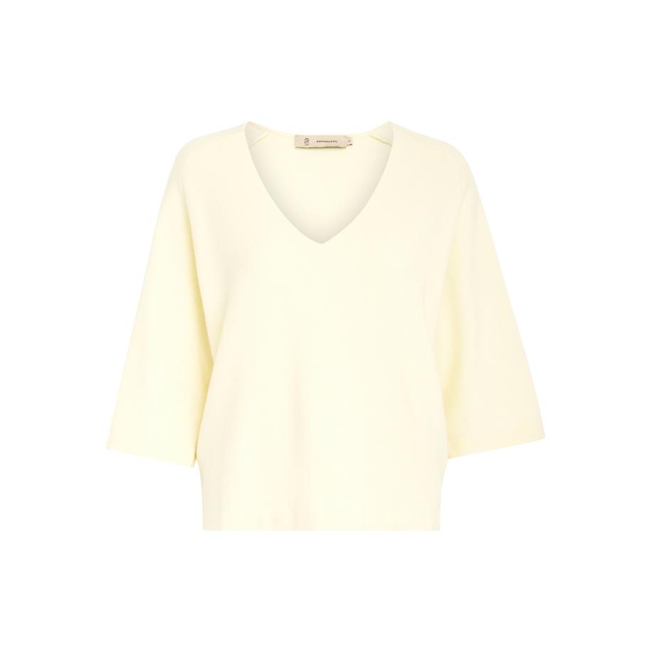 Peppercorn Peppercorn Trui Rosalia pasteelgeel -