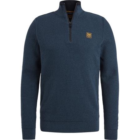 PME Legend Half Zip Trui Mouliné Navy