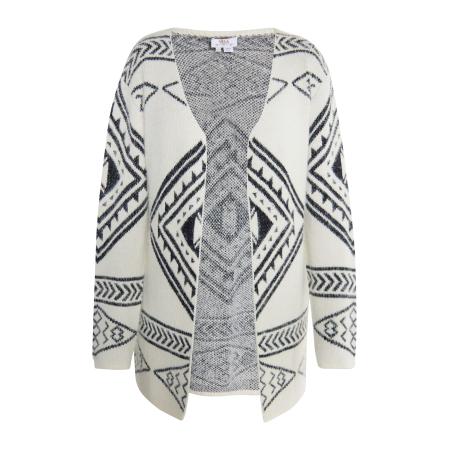 Usha usha FESTIVAL Gebreid vest Rakata zwart / wolwit