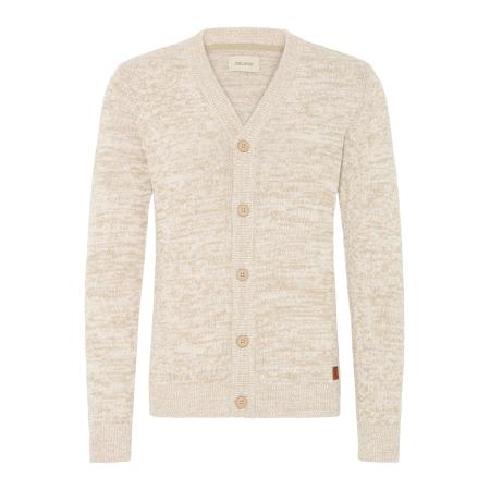 BLEND Gebreid vest Damon beige gemêleerd
