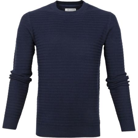 No Excess Pullover Rib Donkerblauw