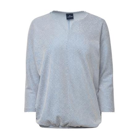 LAURASØN LAURASØN Sweatshirt lichtblauw / wit