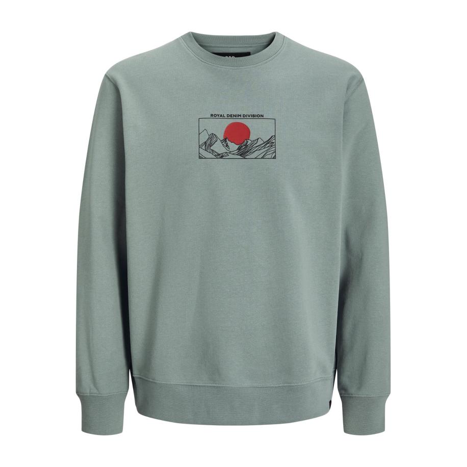 ROYAL DENIM DIVISION R.D.D. ROYAL DENIM DIVISION Sweatshirt grijs / rood / zwart -