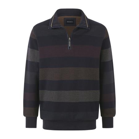 BABISTA Sweatshirt ritssluitingdonkerblauw, Gestreept