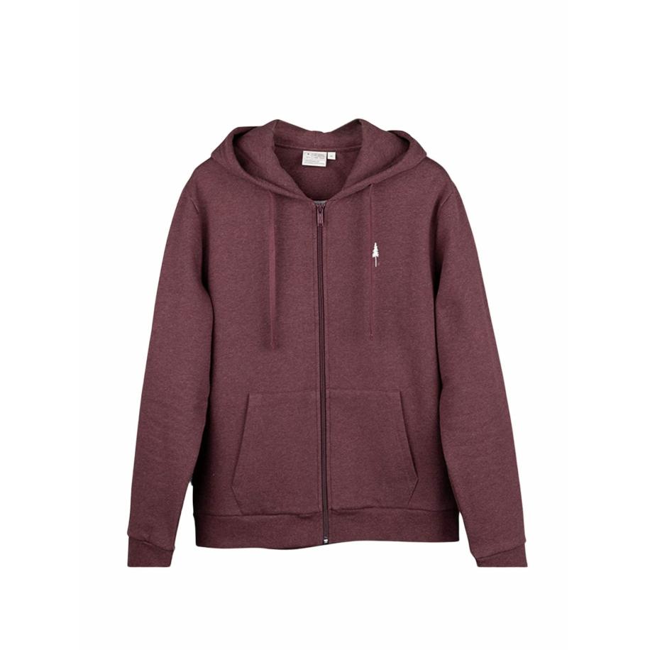 NIKIN NIKIN Trui TreeHoodie Zip bordeaux -