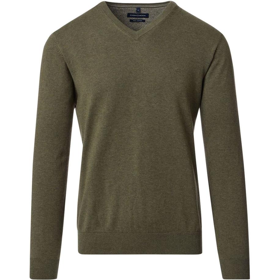 Casa Moda Pullover Olijfgroen Groen