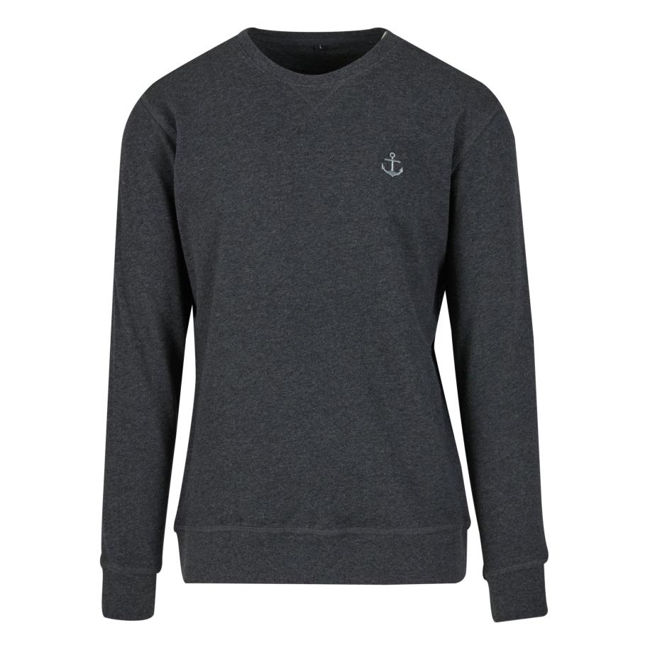 Mister Tee Sweatshirt Anchor antraciet / lichtgrijs Grijs