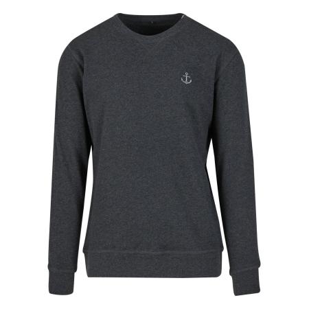 Mister Tee Sweatshirt Anchor antraciet / lichtgrijs
