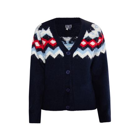 DreiMaster DreiMaster Maritim Gebreid vest navy / lichtblauw / rood / wit