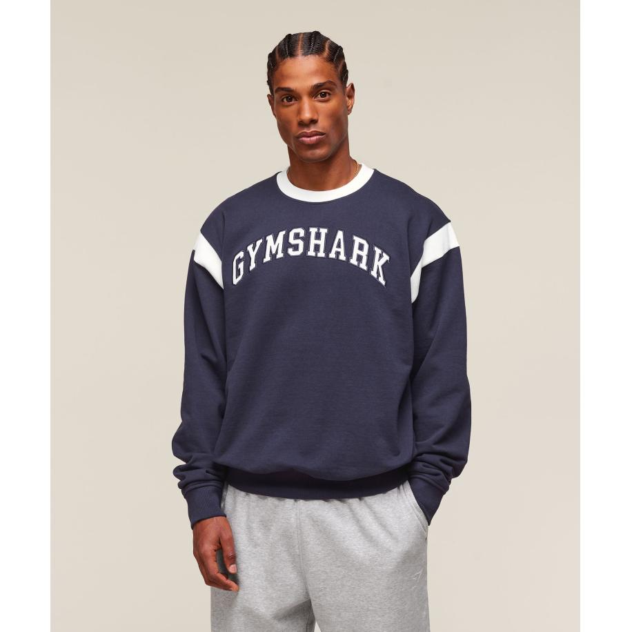 Gymshark GSLC Crew Heavy Blue Blauw