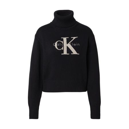 Calvin Klein Calvin Klein Jeans Trui Chenille taupe / zwart