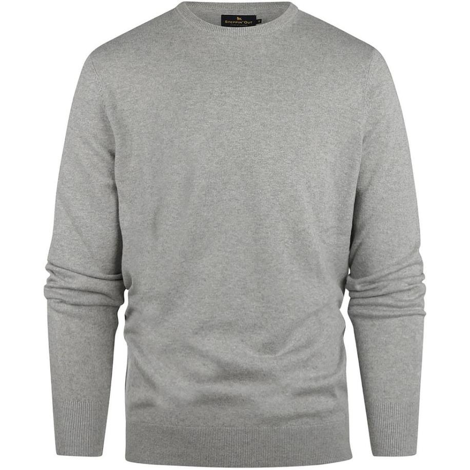 Steppin' Out Trui Cotton Cashmere Melange Grijs Grijs