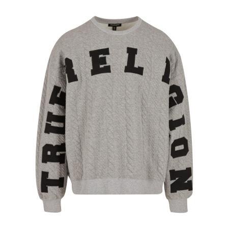 True Religion Sweatshirt grijs / zwart