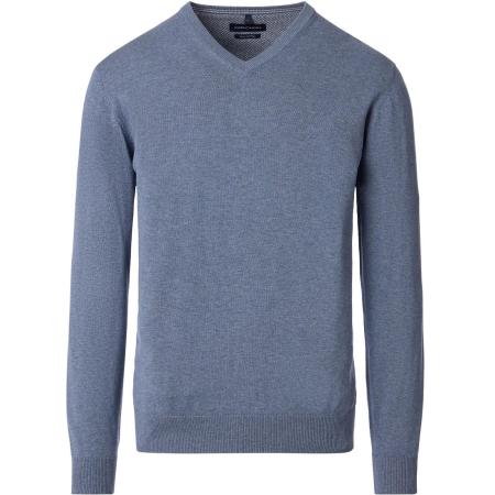 Casa Moda Pullover V-Hals Grey Indigo