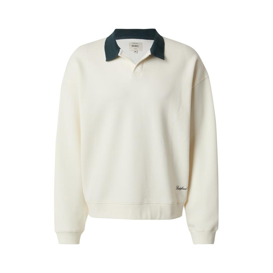 Redefined Rebel Redefined Rebel Sweatshirt crème / donkergroen -