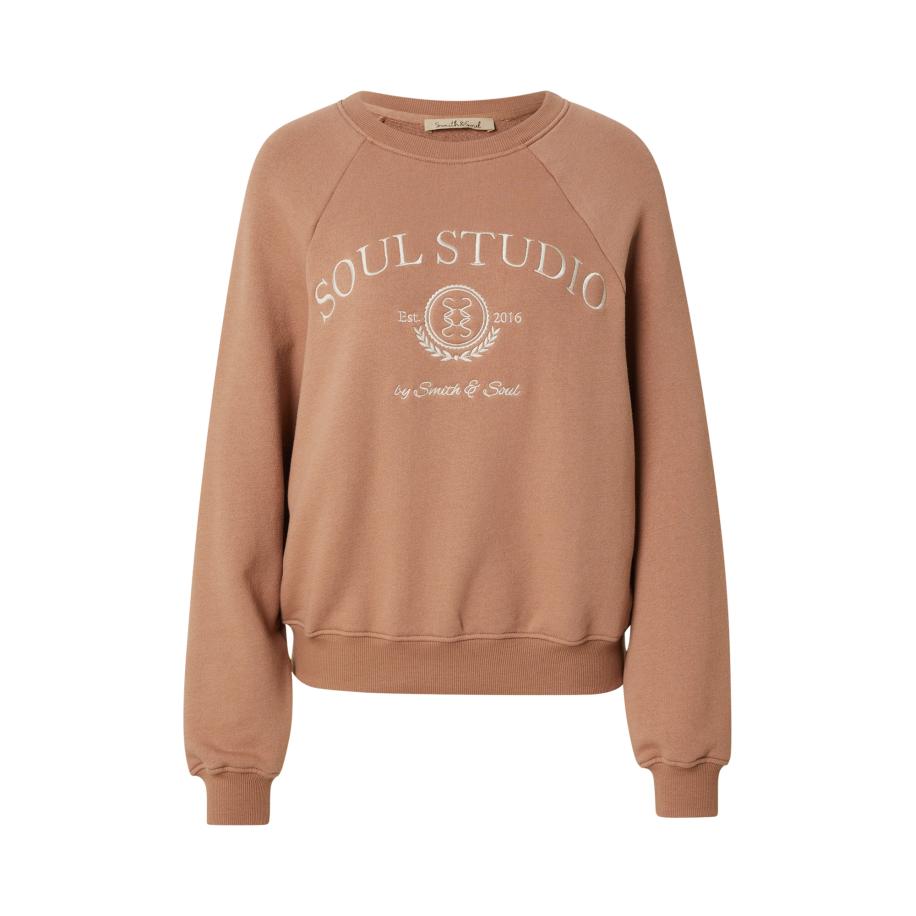 Smith & Soul Smith&Soul Sweatshirt karamel / wit -