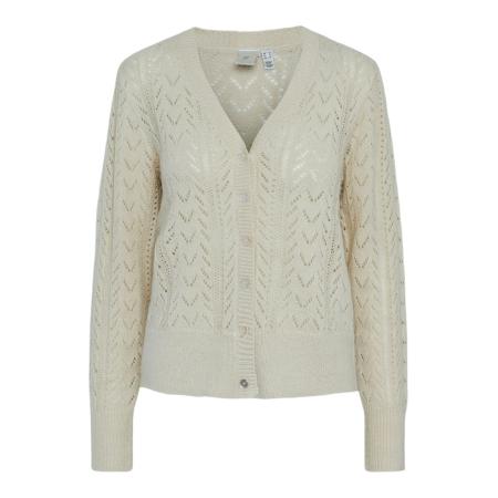 YAS YAS Gebreid vest YASTELLA beige