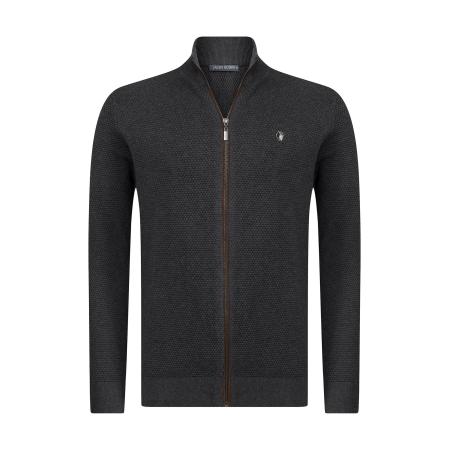 Jacey Quinn Jacey Quinn Gebreid vest antraciet