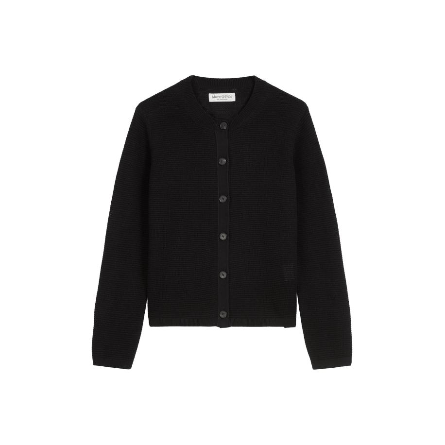 Marc O'Polo Marc OPolo Gebreid vest zwart -