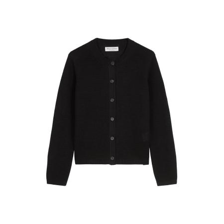 Marc O'Polo Marc OPolo Gebreid vest zwart