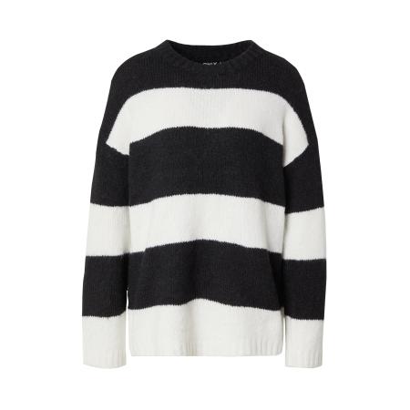 Only ONLY Trui ONLFILONE zwart / wit