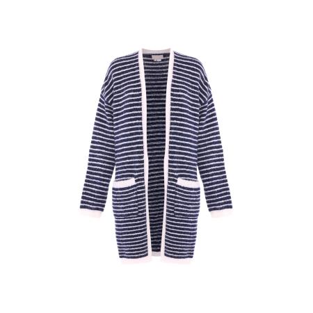 Jalene Jalene Gebreid vest marine / wit