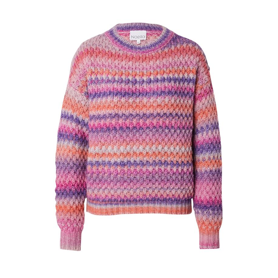 Noella Noella Trui Gio donkerblauw / lichtgrijs / kreeft / rosa -