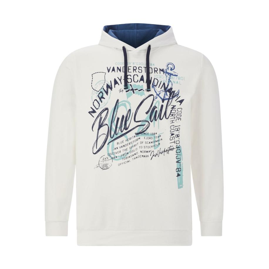 Jan Vanderstorm Sweatshirt wit, Bedrukt Wit