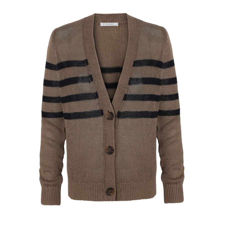 TATUUM TATUUM Gebreid vest Isabel navy / ombergrijs -