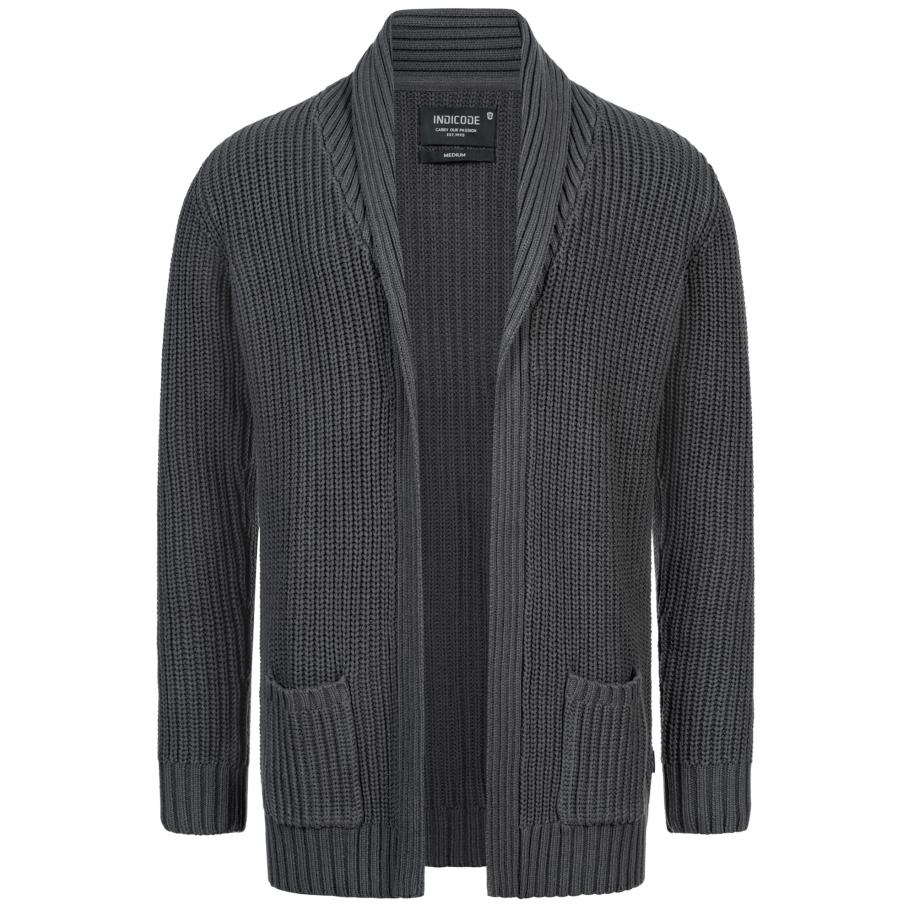 INDICODE JEANS INDICODE JEANS Gebreid vest donkergrijs -