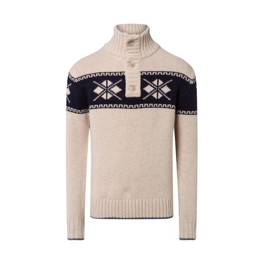 Nils Sundström Nils Sundström Trui beige / zwart -