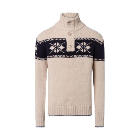 Nils Sundström Nils Sundström Trui beige / zwart