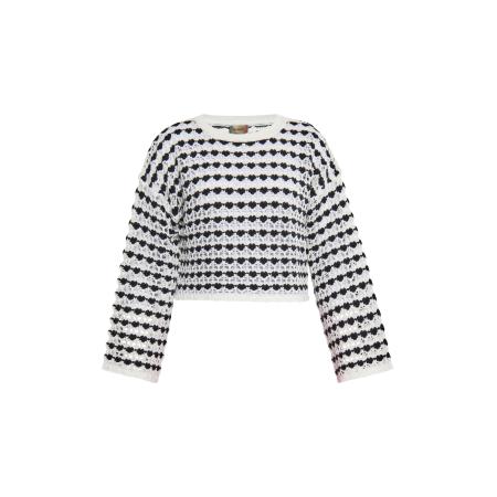 ebeeza ebeeza Trui zwart / wolwit