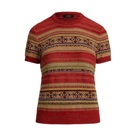 Lauren Ralph Lauren Lauren Ralph Lauren Trui donkergeel / olijfgroen / knalrood / wit