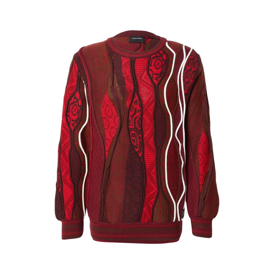 carlo colucci Carlo Colucci Trui bruin / rood / bordeaux / kersrood -