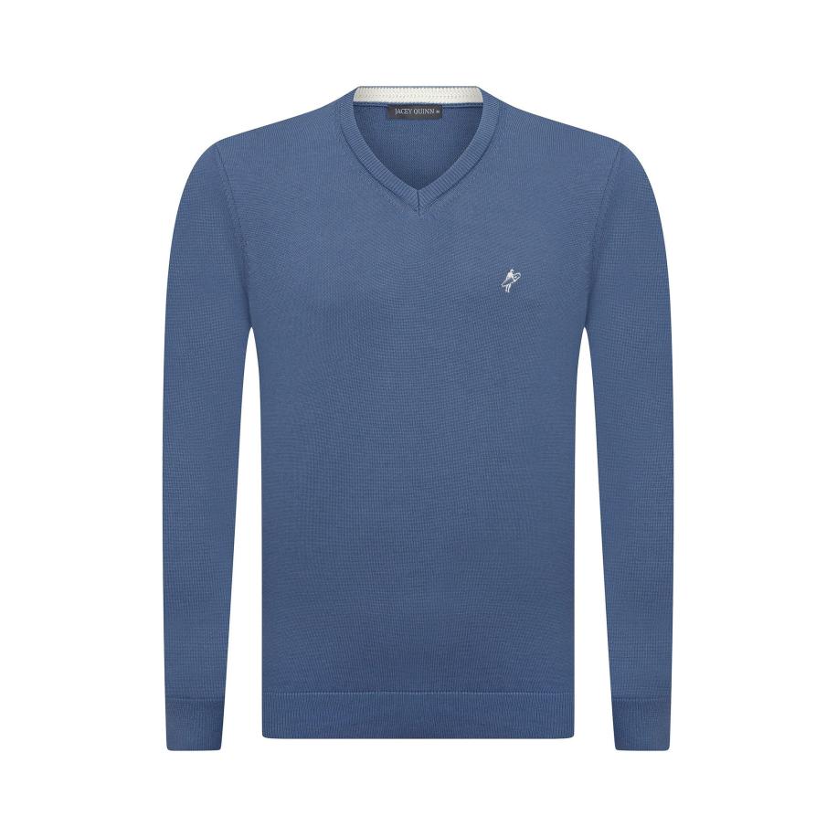 Jacey Quinn Jacey Quinn Trui indigo / wit -